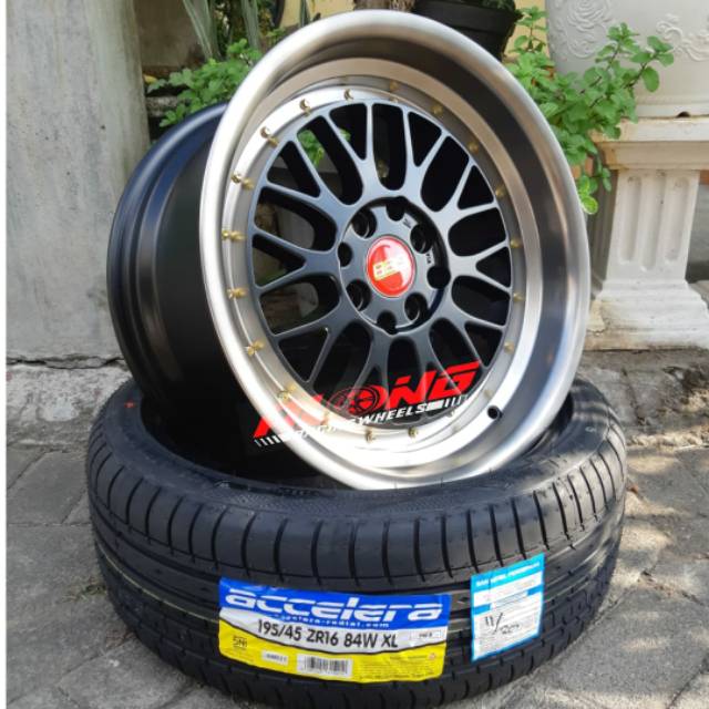 Velg REPL. BBS LM R 16 Black Polish