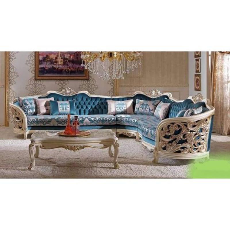 kursi tamu sudut mewah, kursi tamu sofa  jepara, kursi tamu sudut ukiran jepara