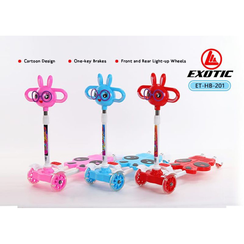 Skuter Exotic HB201 dan Skuter Exotic HB-202 Skuter gunting berkarakter