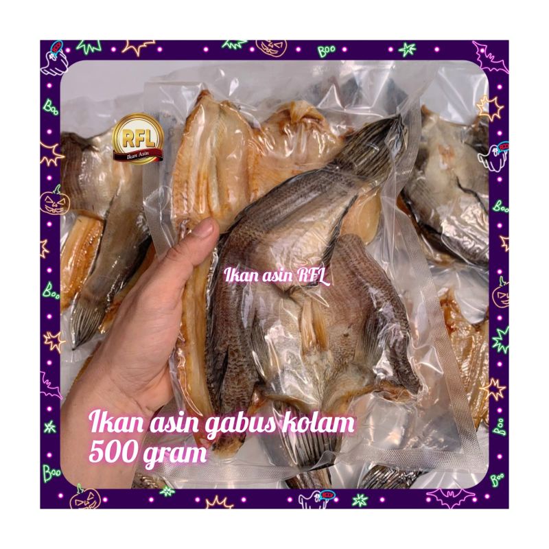 

ikan asin gabus kolam super 500gram