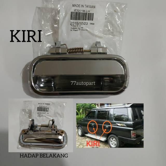 Handle pintu luar panther chrome kiri