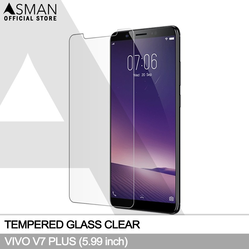 Tempered Glass VIVO V7 Plus (5.99&quot;) | Anti Gores Pelindung Layar Kaca - Bening