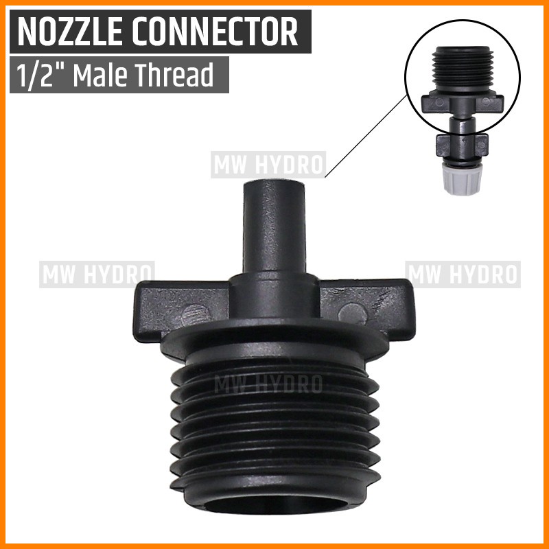 10 pcs Connector Pipa 1/2&quot; ke Kepala Fogger