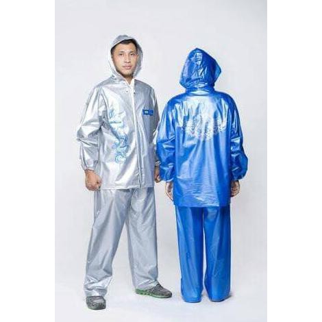 Jas Hujan Ibex Tribal-Biru