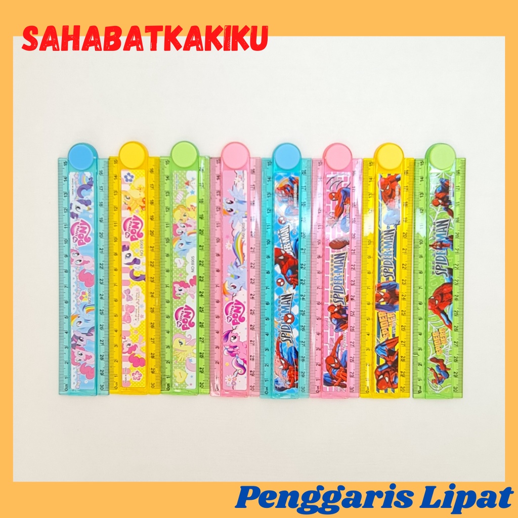 

Penggaris Lipat 30cm / Penggaris Karakter Anak-Anak 30cm
