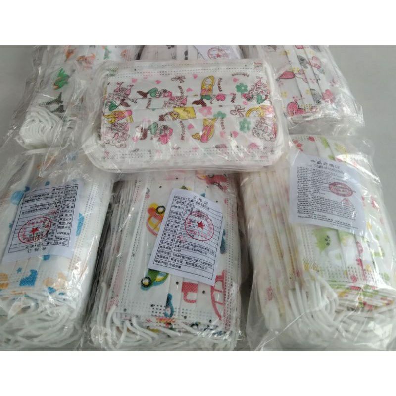 Masker Anak Earloop/Cantol 3Ply Halus Tebal