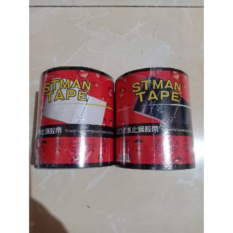 STMAN TAPE LAKBAN ISOLASI ANTI AIR SUPER KUAT RUBBERIZED WATERPROOF SERBAGUNA STMAN TAPE LAKBAN AJAIB SUPER KUAT ERAT FLEX TAPE ATASI BOCOR SERBAGUNA