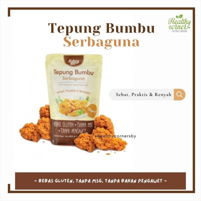 

NEW Tepung Bumbu Goreng Sehat Serba Guna No MSG (150 gr) - Ladang Lima