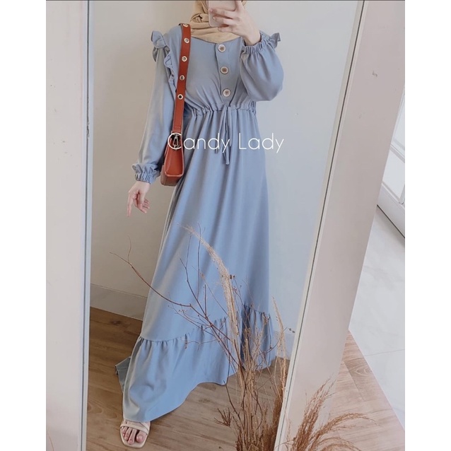 (MGA) GAMIS KORIA REMPEL DAILY BUSUI WANITA DRESS MOSCREPE PREMIUM