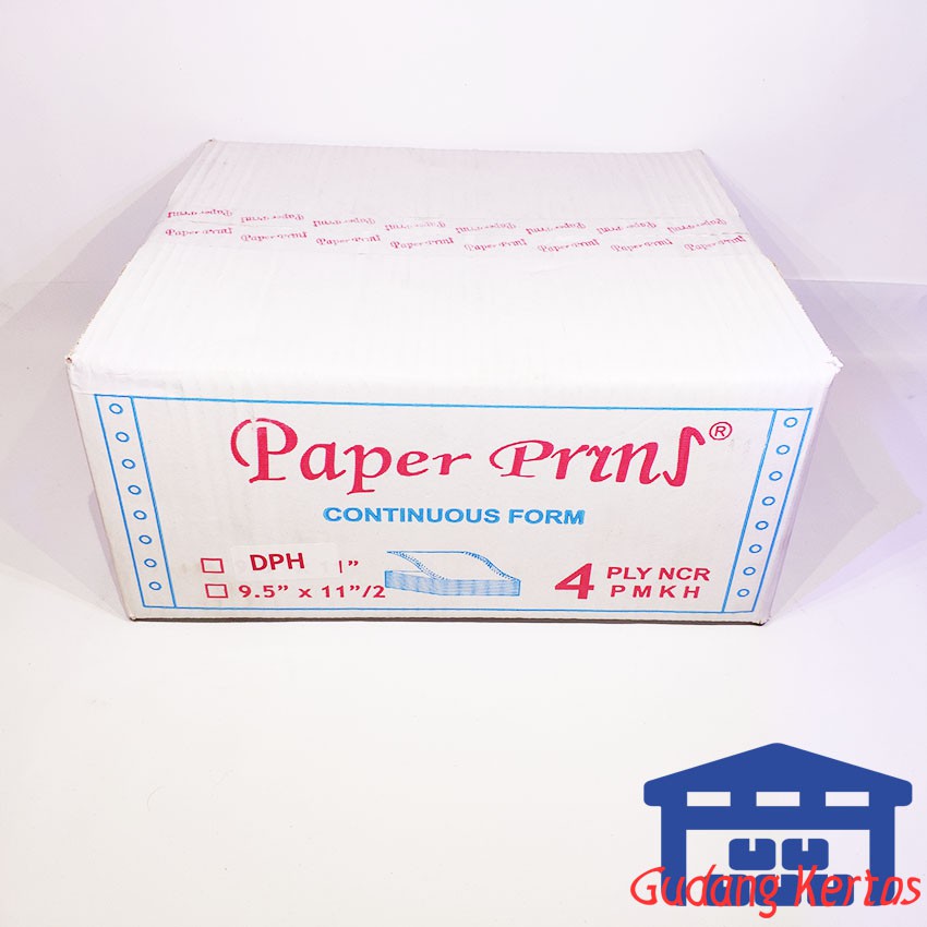 

Promo CONTINUOUS FORM 91/2 /2 X 11/2 4PLY PAPERPRYNS (BAGI 4 WARTEL)