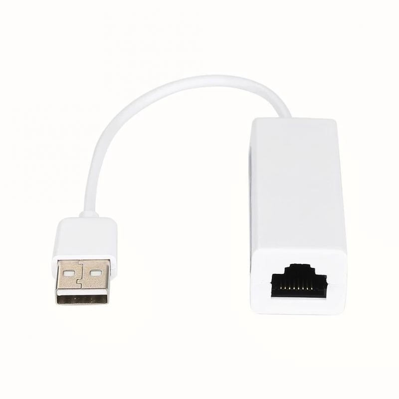Adapter Kartu Jaringan Lan Ethernet Usb 2.0 Ke Rj45 10mbps Untuk Windows7,8,10,Xp Pc / Laptop