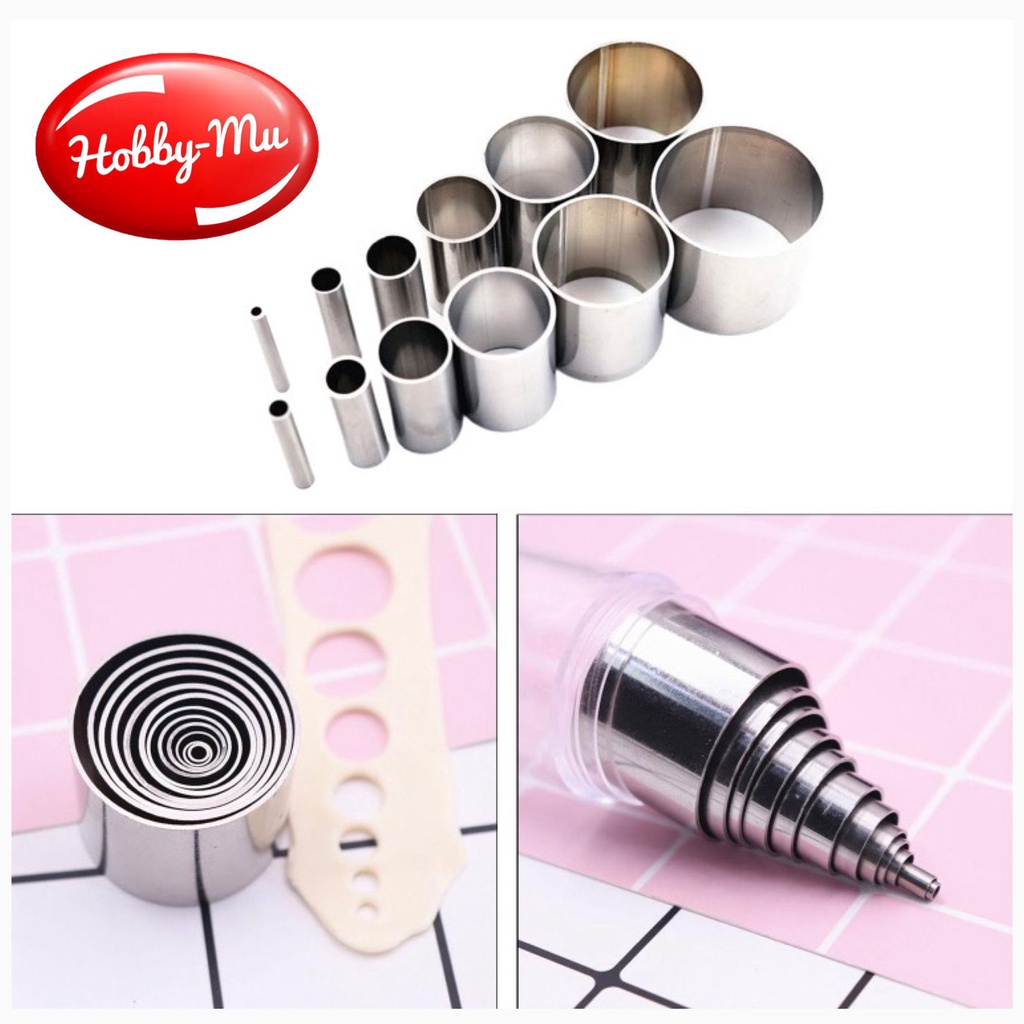 

Polymer Clay Cutter Shapes Puncher Hole Punch Metal Mold