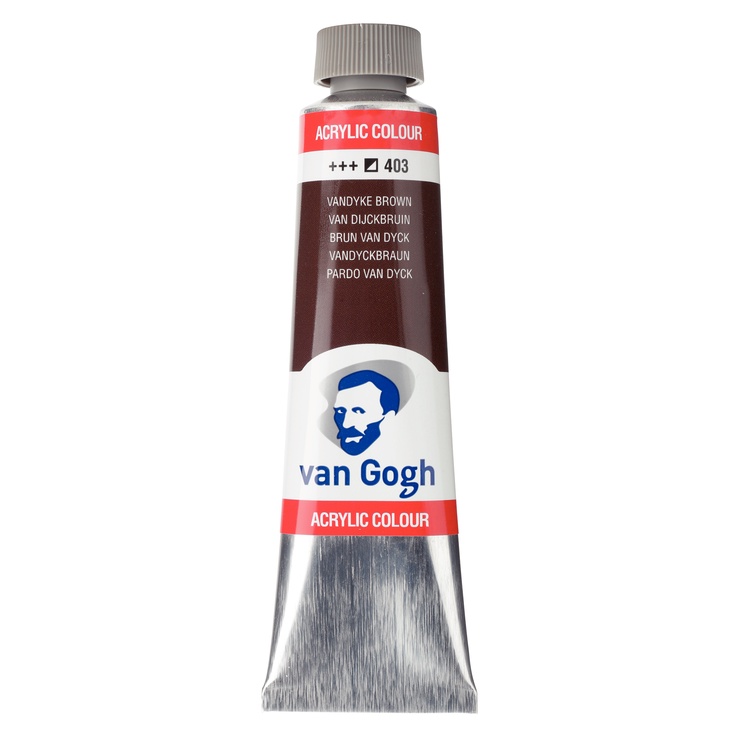 

Van Gogh Acrylic Colour Tube 40 Ml - Brown, Blue/Violet, Green, Black