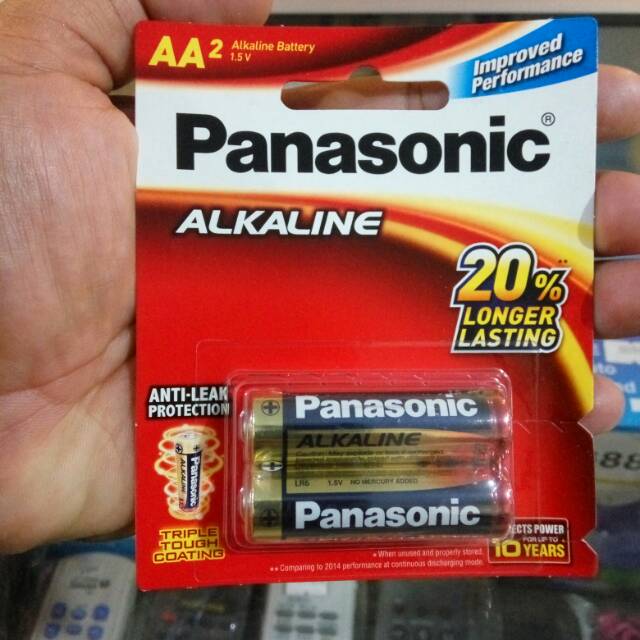 Jual Baterai Batrai Batre Aa A2 Alkalin Alkaline Panasonic Murah Asli ...