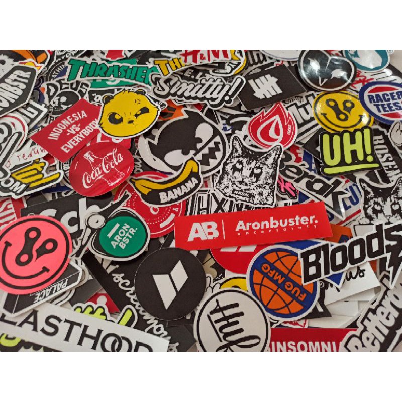 

[Bisa COD] BISA PILIH Stiker brand distro anti air stiker ringgal tempel