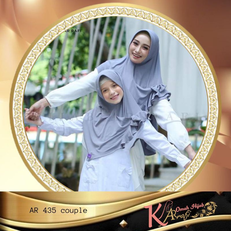 Jilbab Hijab Couple Ibu dan Anak Kerudung Instan Arrafi Ori AR435 hijabwanitacantik elzatta zoya