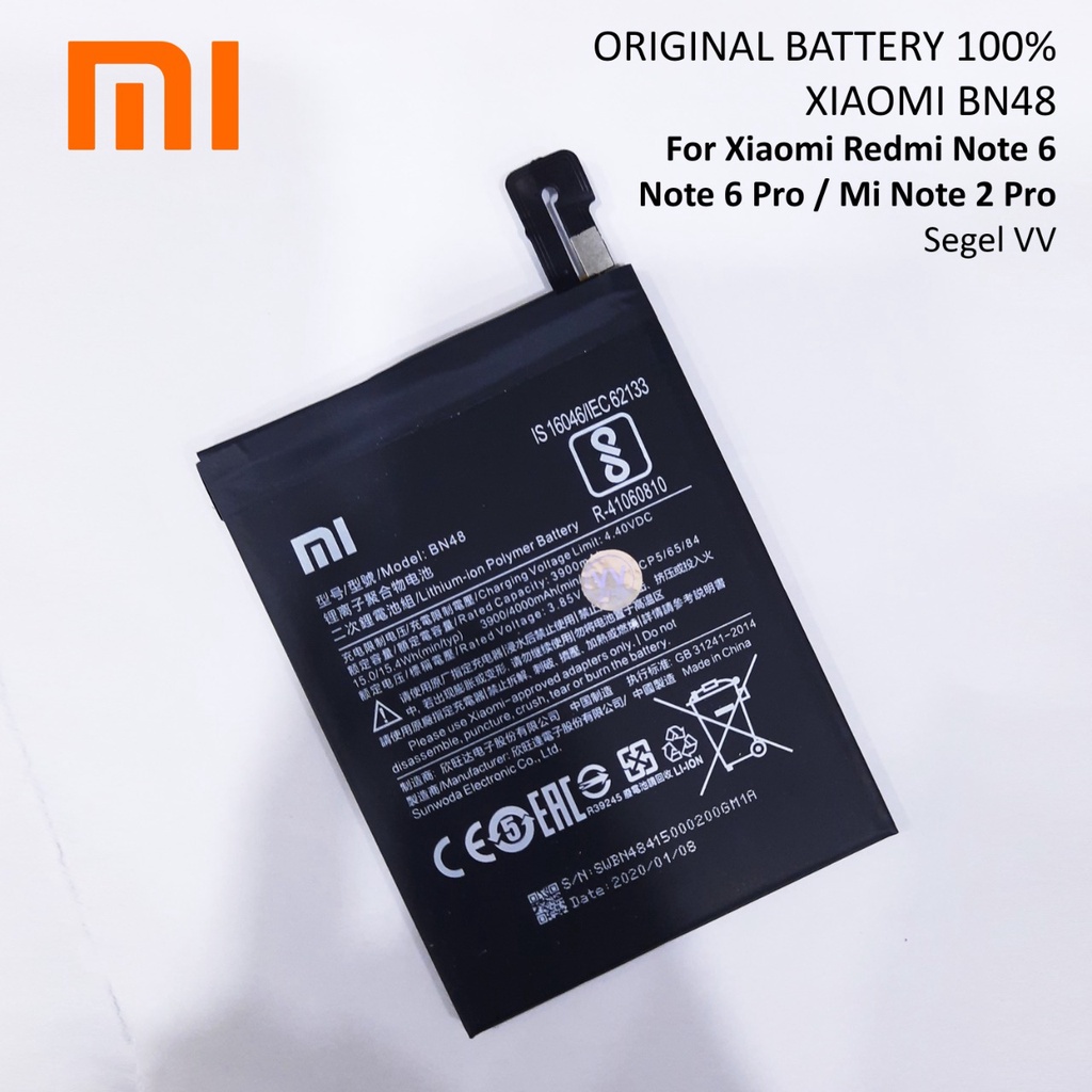 Baterai Batre  Xiaomi Redmi Note 6 pro BN 48 Original 100% Distributor Batre Xiaumi