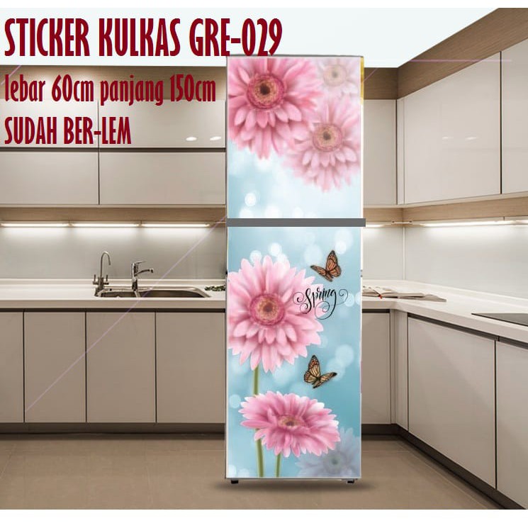  Stiker Kulkas Warna Merah  KULKAS 