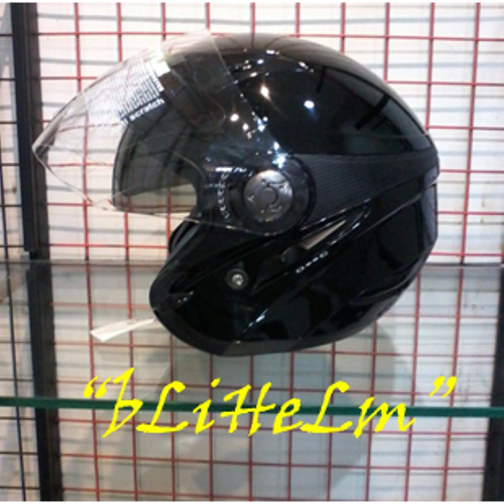 helm MDS ZARRA SOLID BLACK  M Bagus