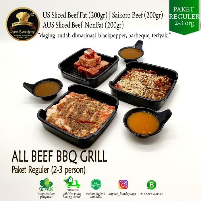 

Makanan Beku | Barbeque Grill Paket All Beef Reguler Untuk 2-3 Orang (Halal Food)
