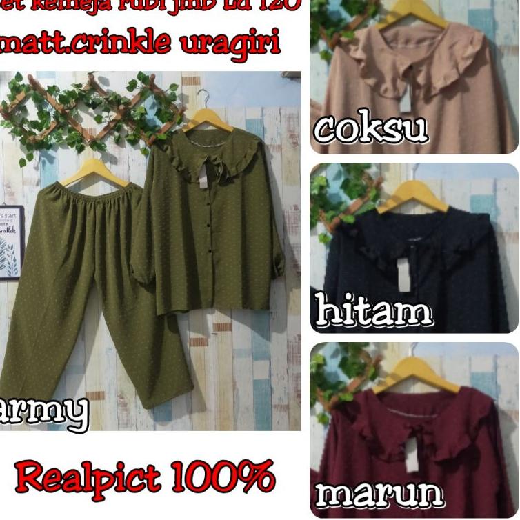 [BDI.02Jn22ᴬ] LD 120 SETCEL RUBIAH JUMBO CRINKLE AIRFLOW URAGIRI/SETELAN RUBIAH JUMBO/SETCEL CRINKLE