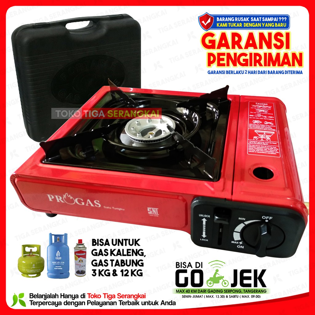 Progas Kompor Gas Portable 2 In 1 Gas Kaleng Tabung Gas Mini Shopee Indonesia