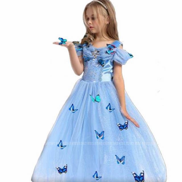 Kostum Princess Cinderella Costume Baju Dress Pesta Anak