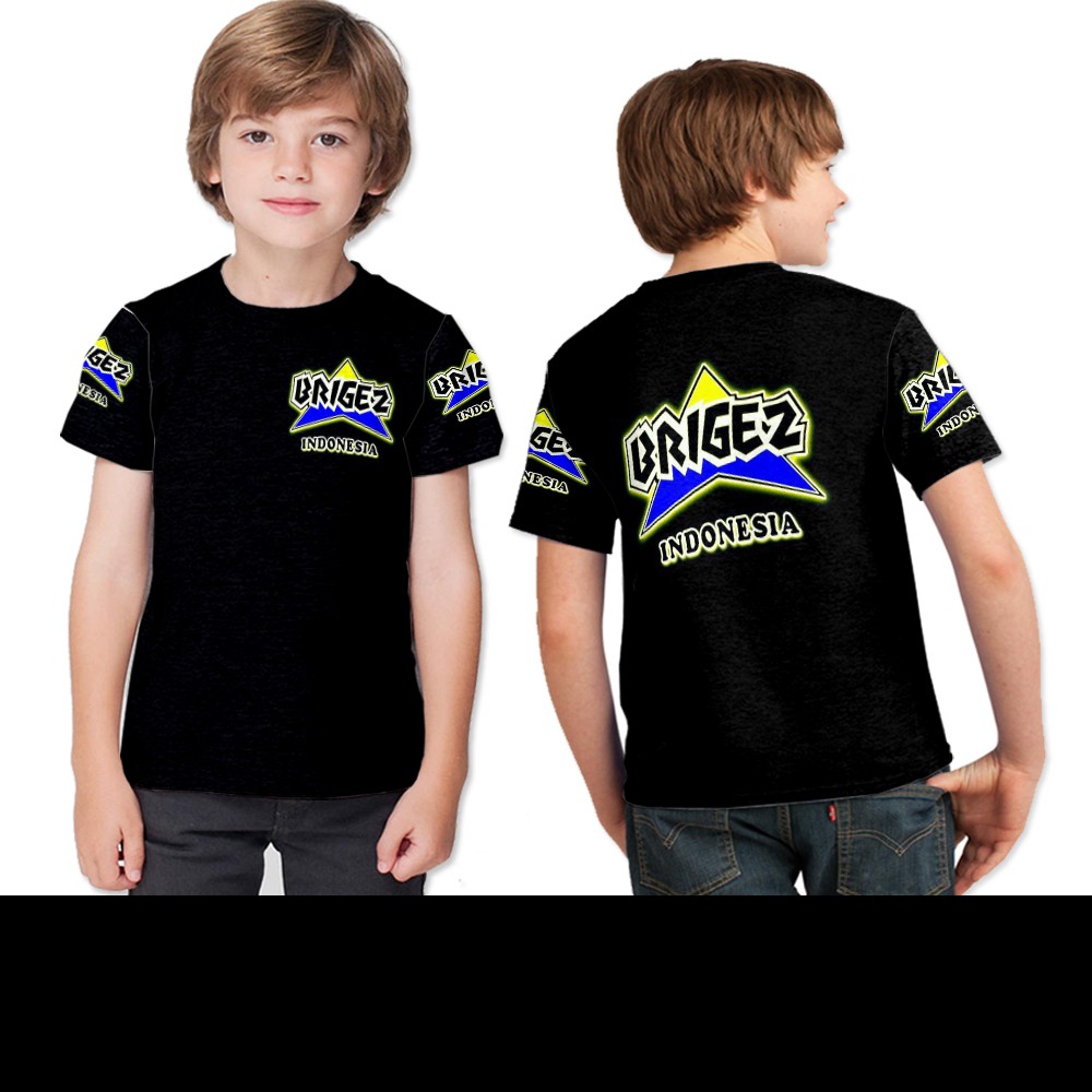 Kaos Anak Bandung Brigez Fullprint | Kaos Baju T-shirt Anak Brigez Murah