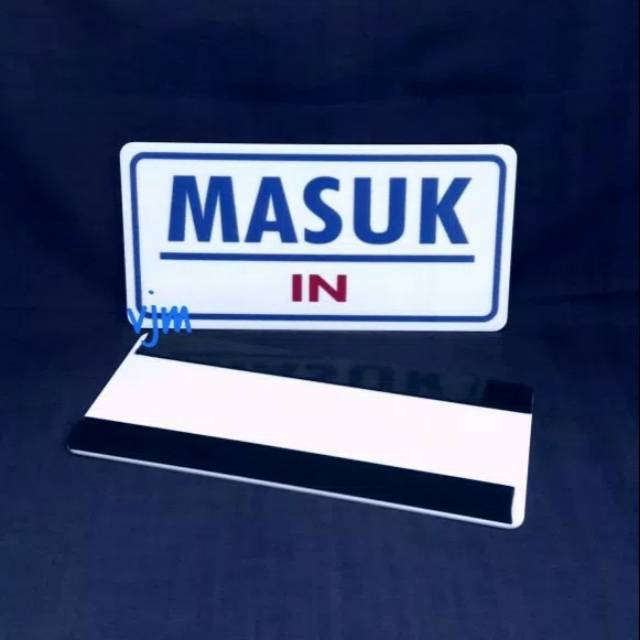 

Sign board akrilik masuk / in , sign label acrylic masuk uk 20x9,5cm