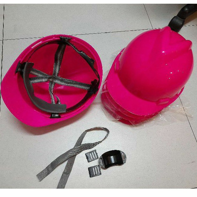 Helm Safety Pink Neon SNI / Helm Aplus Pink Neon / Helm proyek SNI