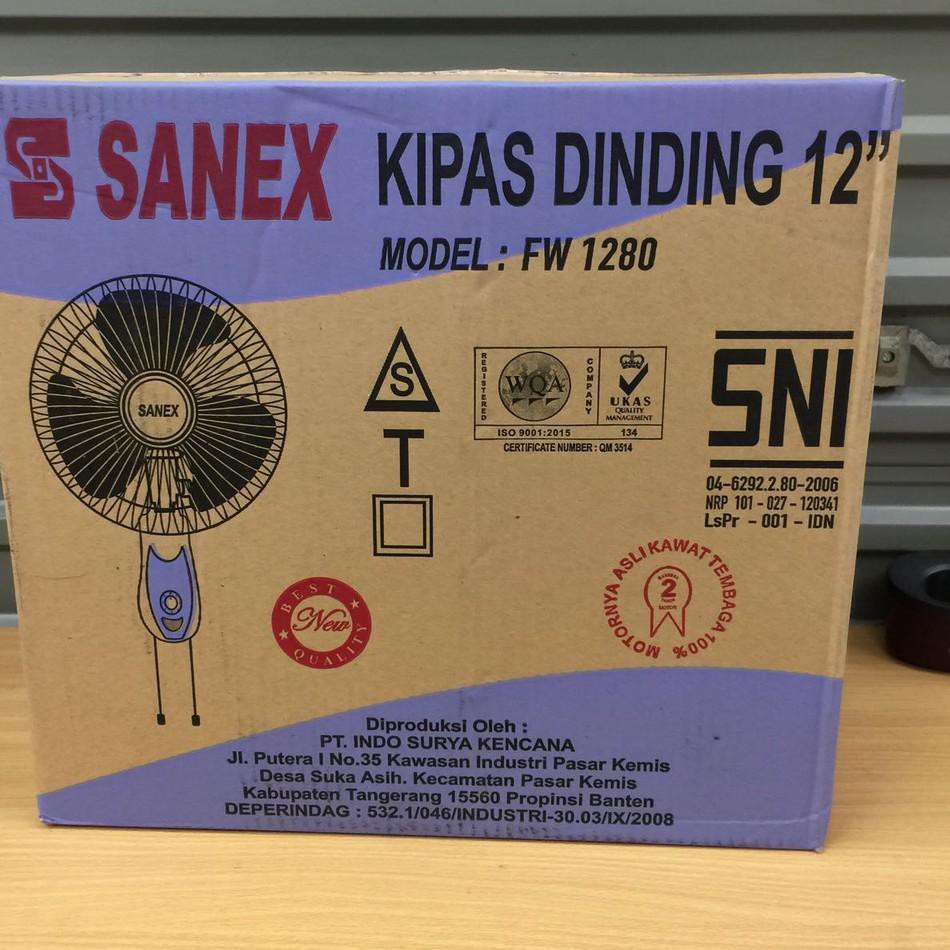 Kipas Angin Dinding 12 Inch /Kipas Tembok/ Wall Fan 12&quot; Sanex FW-1280