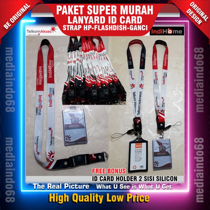 

Menakjubkan Indihome-Lanyard Printing Gantungan Id Card Telkom Akses (Paket Murah) Trendi