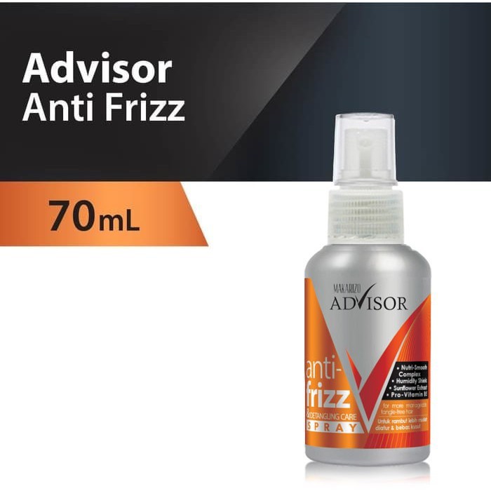 Paket Isi 2 - Makarizo Advisor Hair & Scalp Tonic 145 ml + Advisor Anti Frizz Detangling Care 70 ml-2