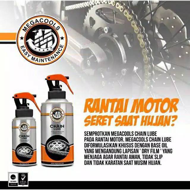 Chainlube Chain Lube Megacool 300 ML Minyak Pelumas Rantai Original