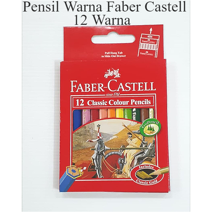 

PENSIL WARNA FABER CASTELL CLASSIC COLOUR 12 WARNA PENDEK | ATK