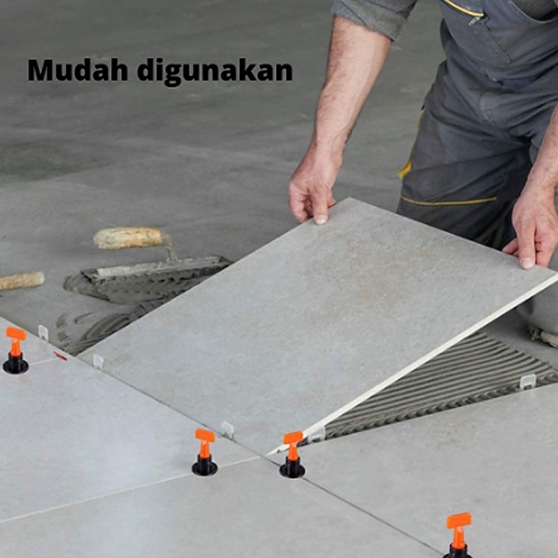 50PCS alat perata granit 1mm/Reuseable Tile Leveling nat /alat perata keramik model putar