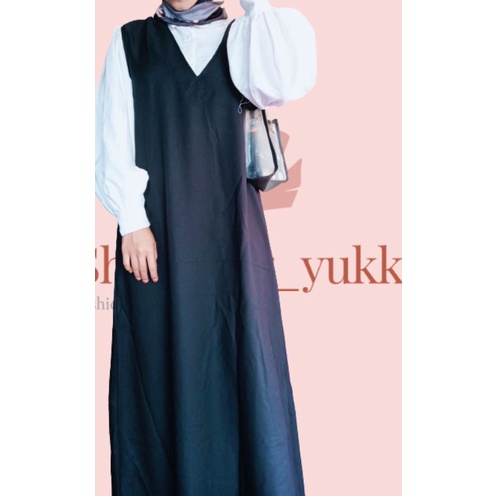 Oneset Overall+Blouse- Overall kekinian - Baju Wanita - Blouse - Viral