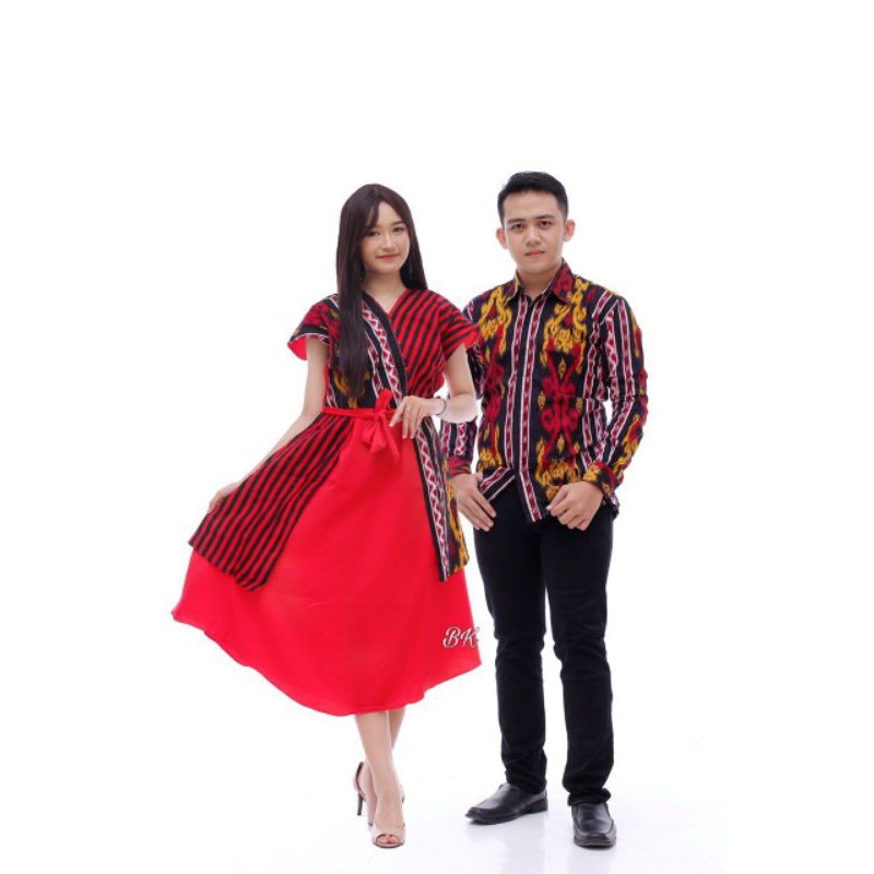 COUPLE DRESS BATIK MOTIV SONGKET DRESS ANDIN COUPLE COUPLE DRESS ANDIN BATIK SONGKET COUPLE