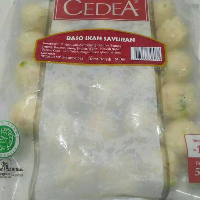 

Cedea Baso Ikan Sayuran 500gram frozenfood