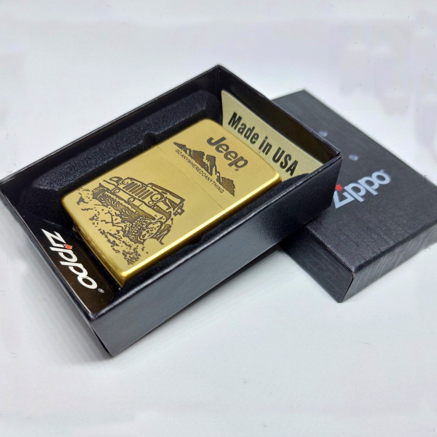 Korek Api Zippo Gold Classic Premium Jeep