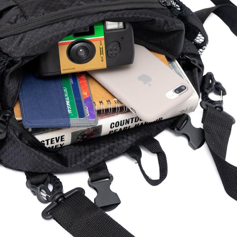 ▼ Tas Pria Selempang Wb Tracking Outdoor Waistbag Pinggang Distro Slempang Original ➴