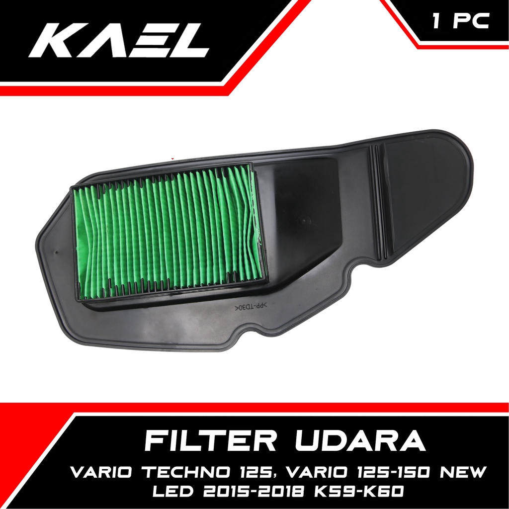 Filter Udara Honda Vario Techno 125 &amp; Vario 125-150 New LED 2015-2016-2017-2018 K59-K60 Saringan Air Filter