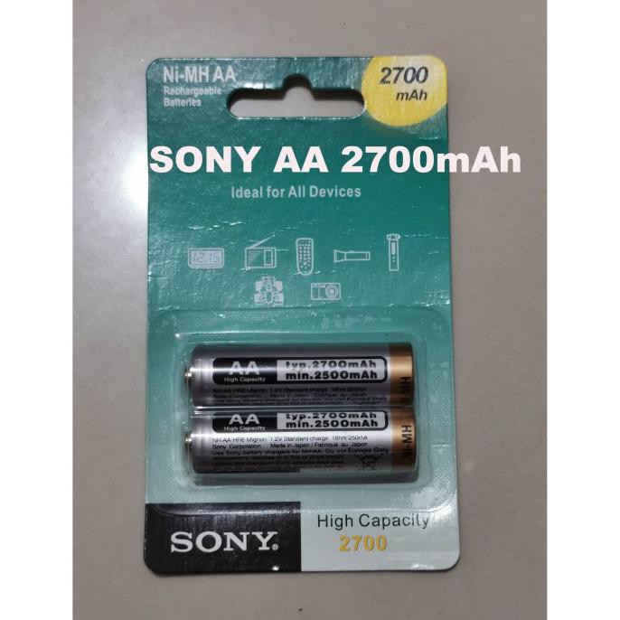 Baterai SONY AA 2700mAh / Battery sony Rechargeable 2700 mAh
