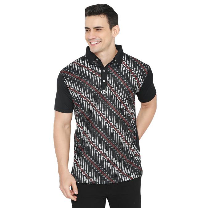 [[COD]] Baju Polo Shirt Golf Polyester Drifit Batik Birdie BERMUTU Kode 1144