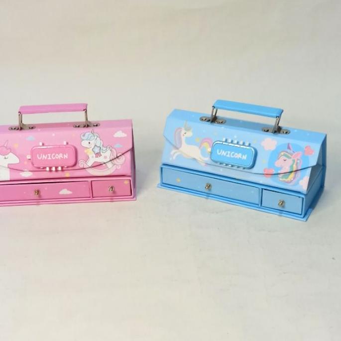 

Best - BOS Kotak Pensil Karton+Kode Kunci/Tempat Pensil/Pencil Case e/Pin