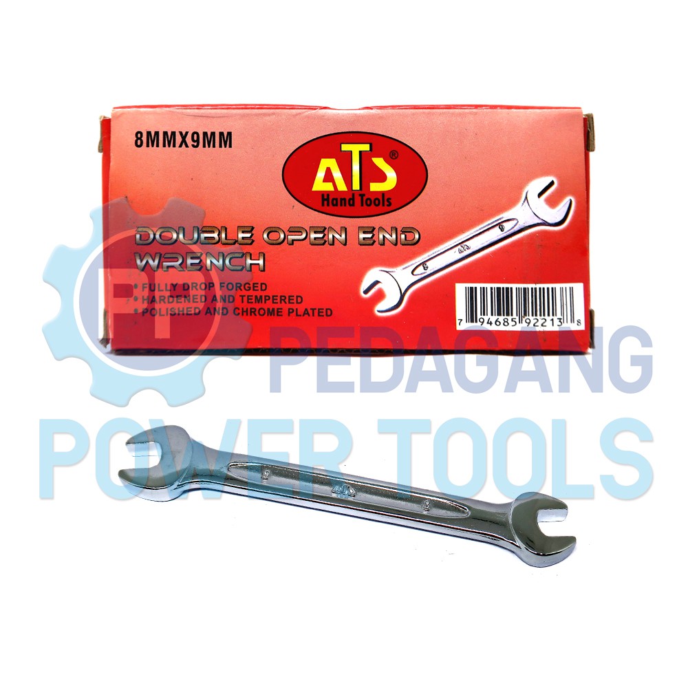 ATS KUNCI PAS 8 X 9 MM 8X9 DOUBLE OPEN END SPANNER WRENCH INGGRIS