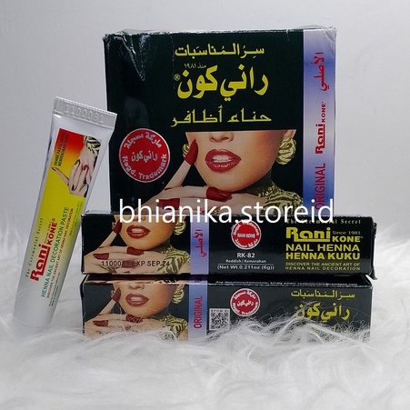 Kutek Kuku Rani Kone RK 82 6gr Merah Kemerahan Asli Untuk Kecantikan Wanita