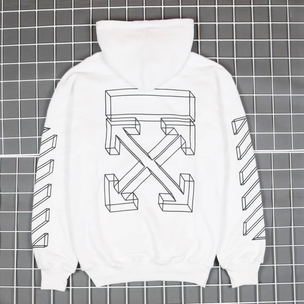 JAKET SWEATER HOODIE BS OF WHITE 3D UNISEX PREMIUM QUALITY