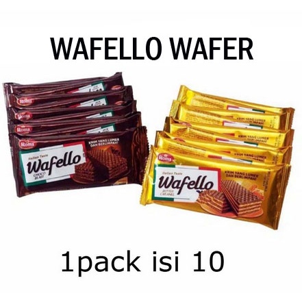 ROMA WAFELLO 1 PACK  ISI 10 BIJI