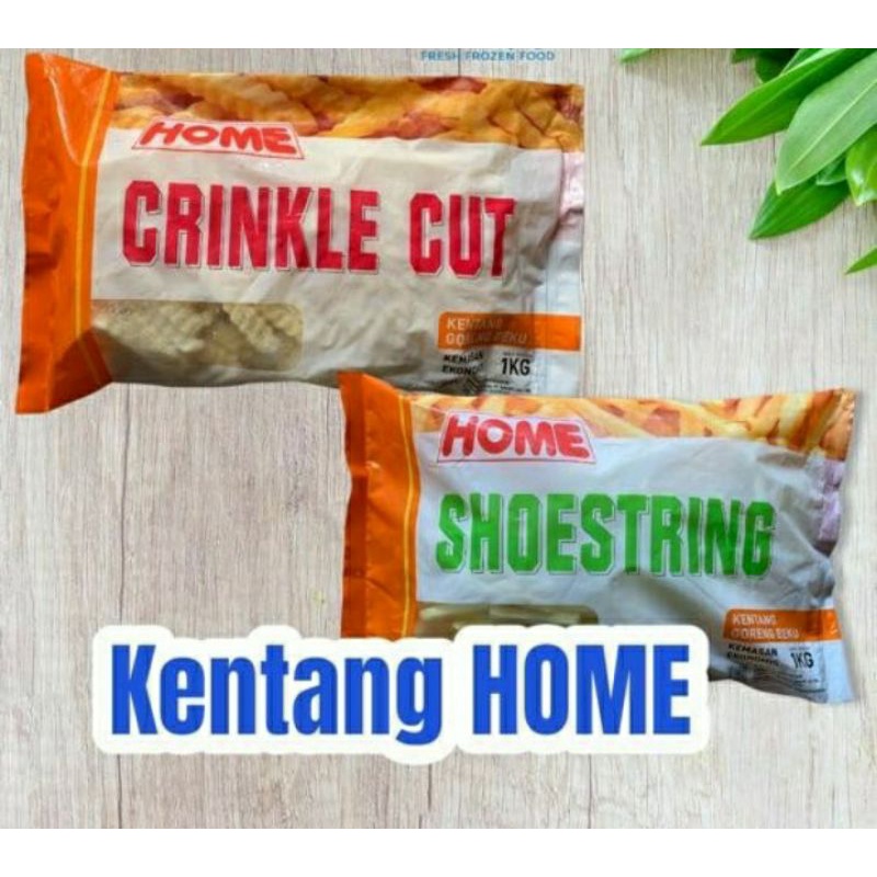 

Kentang finna atau home crinkle dan shoestring